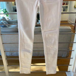 Madewell High Wasted White Skinny Jeans